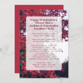 Dîner Thanksgiving Family Fun Menu Modèle (Devant / Derrière)