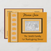 Dîner Thanksgiving - Invitation photo (Devant / Derrière)