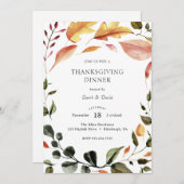 diner Thanksgiving Kaart (Voorkant / Achterkant)