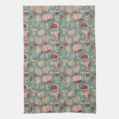 Dîner Thanksgiving Motif Serviette de cuisine (Vertical)