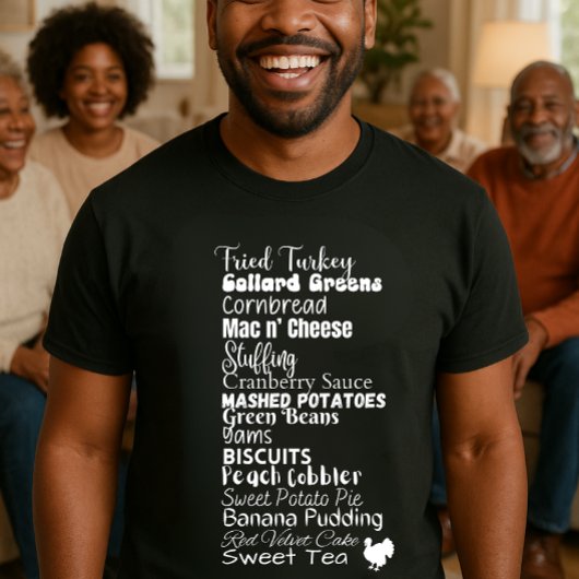 Dîner Thanksgiving Roll Call Funny Foodie T-Shirt