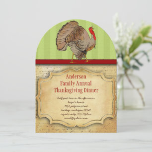 Dîner traditionnel turc Thanksgiving Invitation
