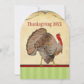 Dîner traditionnel turc Thanksgiving Invitation (Dos)