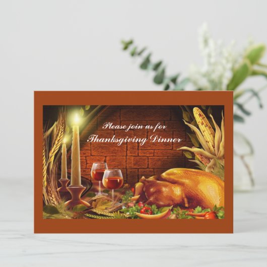 Dîner turc Invitations d'action de grâces (Debout devant)