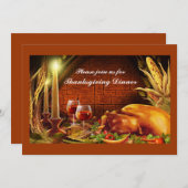 Dîner turc Invitations d'action de grâces (Devant / Derrière)