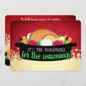 dîner turc restaurant restauration carte de Noël (Devant / Derrière)