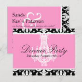 Diner Uitnodiging Briefkaart (Voorkant / Achterkant)