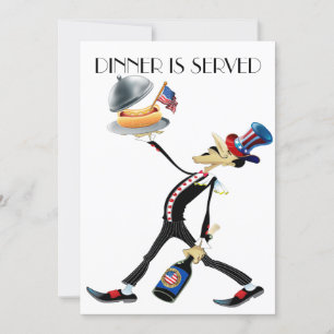 Dîner unique / Rencontre Version 3 Invitation