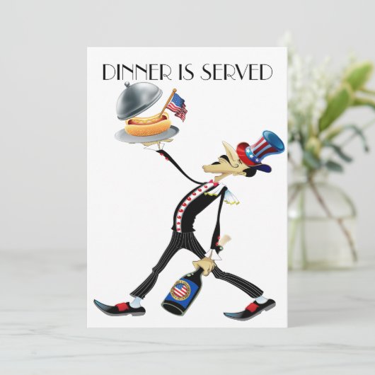 Dîner unique / Rencontre Version 3 Invitation (Debout devant)