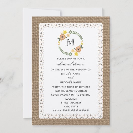 Diner van de Herfst met inademing en zijkant Kaart (Voorkant)