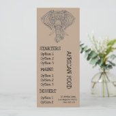 diner voor Afrikaanse restaurants Menu (Staand voorkant)