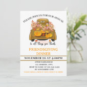 Dîner Watercolor Friendsgiving Invitation (Debout devant)