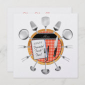 Dinerfeest / Uitnodiging voor speciale gelegenhede (Voorkant / Achterkant)