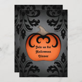 dinerfeest voor Halloween Kaart (Voorkant / Achterkant)