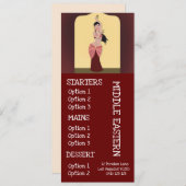 dinermenu Midden-Oosten Menu (Voorkant / Achterkant)