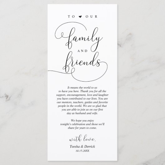 Dinerplaats Instelling Bedankt Moderne Elegante Ka Programma (Voorkant)