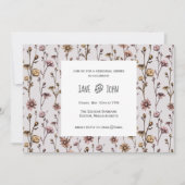 Dîners de répétition Dîner d'Encre Levé Invitation (Devant)