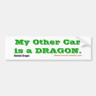 Dinétah Dragon Andere auto's Bumpersticker