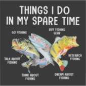 DING DAT IK DOE IN MIJN VRIJE TIJD STICKER (Voorkant)