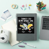 DING DAT IK DOE IN MIJN VRIJE TIJD STICKER (iPad Cover)