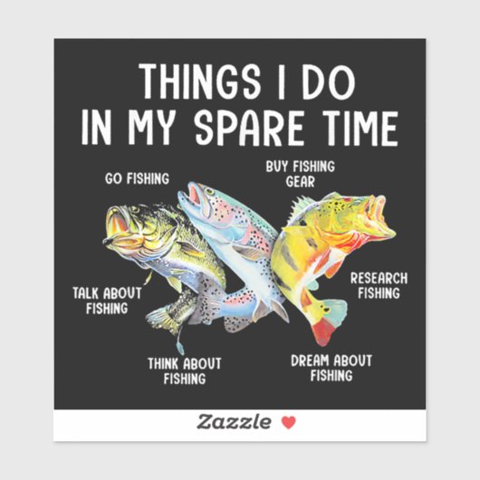 DING DAT IK DOE IN MIJN VRIJE TIJD STICKER (Vel)