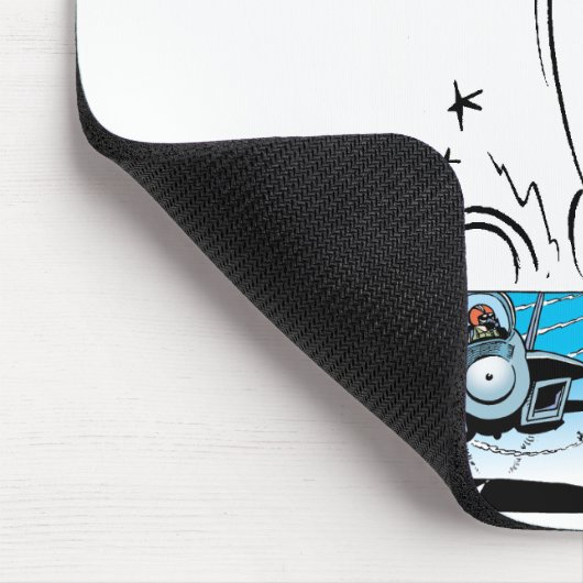 Ding Duck Funny Cartoon Mousepad Muismat (Hoek)