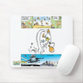 Ding Duck Funny Cartoon Mousepad Muismat (Met muis)