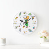 Ding Duck Golf Character Clock Grote Klok (Huis)