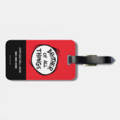 Ding één ding twee - Broeder van alle dingen Bagagelabel (Achterkant horizontaal)