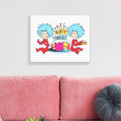 Ding Een Ding Twee Feest Dingen Canvas Afdruk (Insitu (Woonkamer))