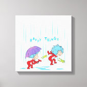 Ding Een Ding Twee Gelukkige Dingen Canvas Afdruk (Voorkant)
