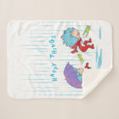 Ding Een Ding Twee Gelukkige Dingen Sherpa Deken (Voorkant (horizontaal))