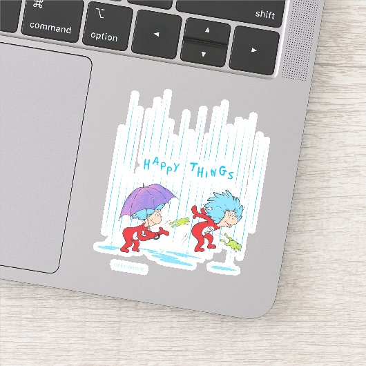 Ding Een Ding Twee Gelukkige Dingen Sticker (Detail)