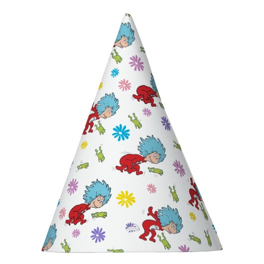 Ding Een Ding Twee Hoppy Frog Dingen Patroon Feesthoedjes (Rechts)