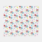 Ding Een Ding Twee Hoppy Frog Dingen Patroon Fleece Deken (Voorkant (Horizontaal))