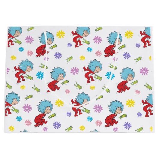 Ding Een Ding Twee Hoppy Frog Dingen Patroon Groot Cadeauzakje (Voorkant)