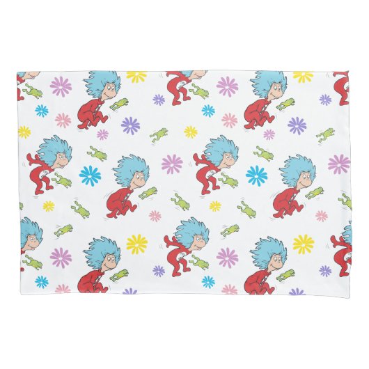 Ding Een Ding Twee Hoppy Frog Dingen Patroon Kussensloop (Voorkant)