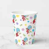 Ding Een Ding Twee Hoppy Frog Dingen Patroon Papieren Bekers (Links)