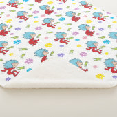 Ding Een Ding Twee Hoppy Frog Dingen Patroon Sherpa Deken (3/4)