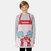 Ding één ding twee Ik hou van je Schort (Gedragen)