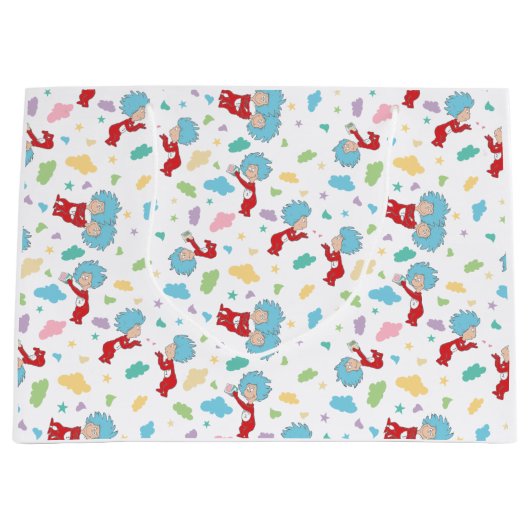 Ding één ding twee lieve dingen patroon groot cadeauzakje (Voorkant)