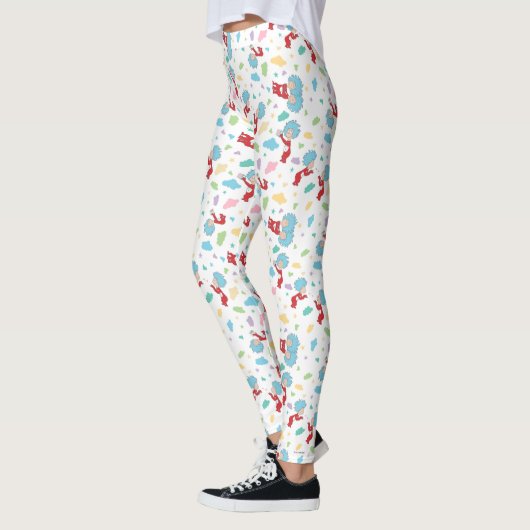 Ding één ding twee lieve dingen patroon leggings (Links)
