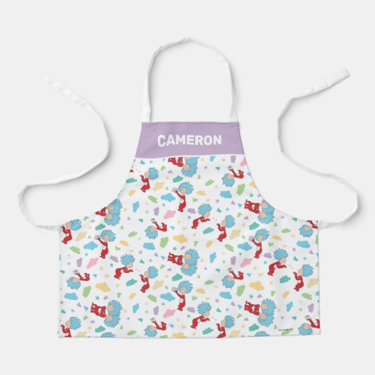 Ding één ding twee lieve dingen patroon schort (Voorkant)