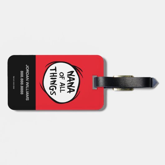 Ding één ding twee - Nana of all things Bagagelabel (Achterkant horizontaal)