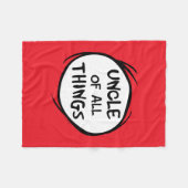Ding één ding twee - oom van alle dingen fleece deken (Voorkant (Horizontaal))