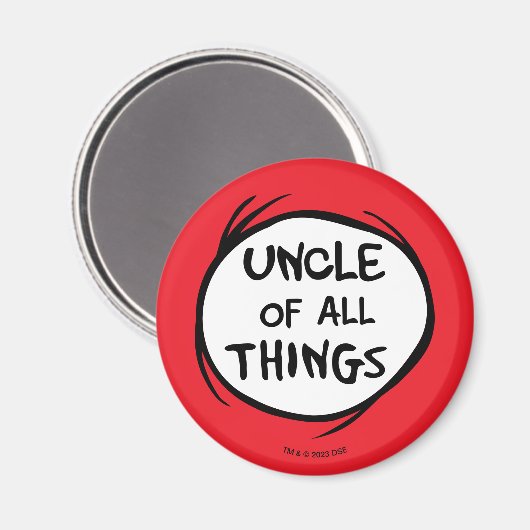 Ding één ding twee - oom van alle dingen magneet (Voorkant / Achterkant)