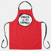 Ding één ding twee - oom van alle dingen schort (Voorkant)