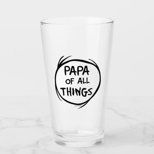 Ding één ding twee - Papa van alle dingen Glas (Voorkant)