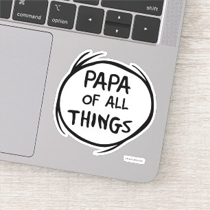 Ding één ding twee - Papa van alle dingen Sticker