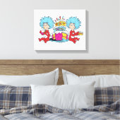 Ding één ding twee partij dingen canvas afdruk (Insitu (Slaapkamer))